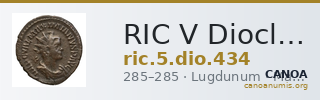 RIC V Diocletian 434 — CANOA
