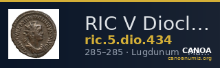 RIC V Diocletian 434 — CANOA