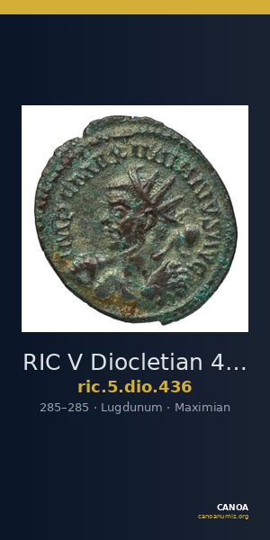 RIC V Diocletian 436 — CANOA