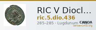 RIC V Diocletian 436 — CANOA