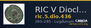 RIC V Diocletian 436 — CANOA
