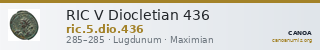 RIC V Diocletian 436 — CANOA