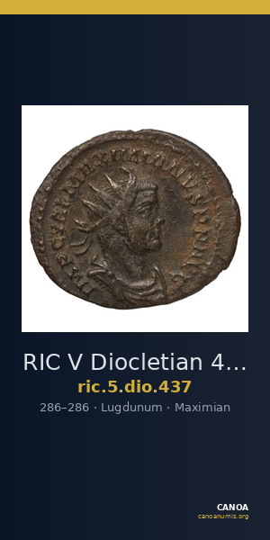 RIC V Diocletian 437 — CANOA
