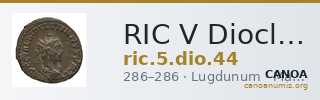 RIC V Diocletian 44 — CANOA