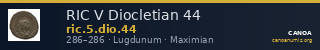 RIC V Diocletian 44 — CANOA
