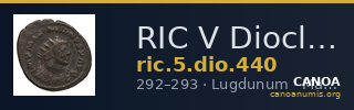 RIC V Diocletian 440 — CANOA