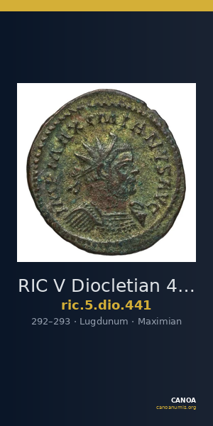 RIC V Diocletian 441 — CANOA