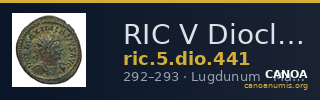 RIC V Diocletian 441 — CANOA