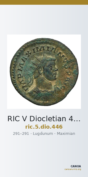 RIC V Diocletian 446 — CANOA