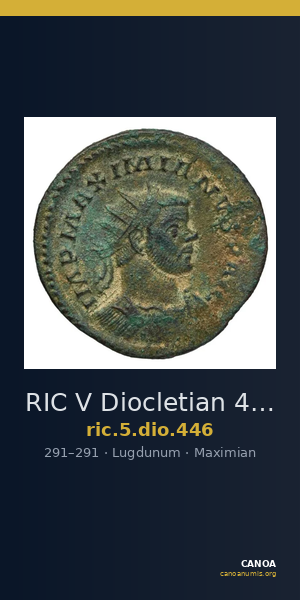 RIC V Diocletian 446 — CANOA