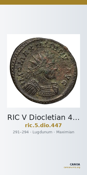 RIC V Diocletian 447 — CANOA