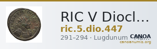 RIC V Diocletian 447 — CANOA