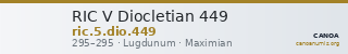 RIC V Diocletian 449 — CANOA