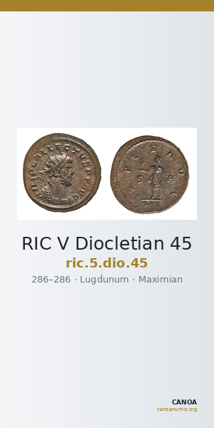 RIC V Diocletian 45 — CANOA