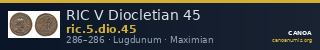 RIC V Diocletian 45 — CANOA