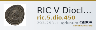 RIC V Diocletian 450 — CANOA