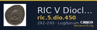 RIC V Diocletian 450 — CANOA