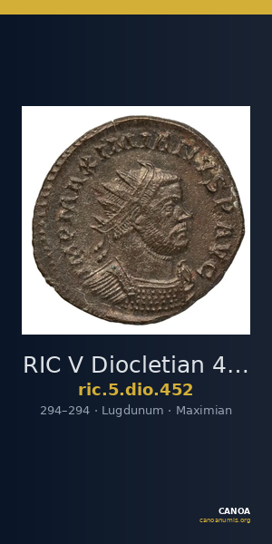 RIC V Diocletian 452 — CANOA