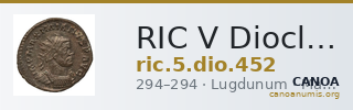 RIC V Diocletian 452 — CANOA