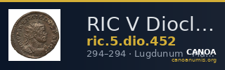 RIC V Diocletian 452 — CANOA