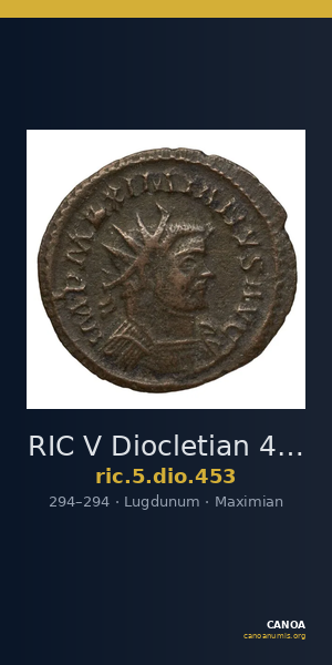 RIC V Diocletian 453 — CANOA