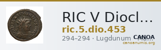 RIC V Diocletian 453 — CANOA