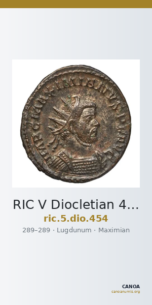 RIC V Diocletian 454 — CANOA