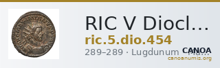 RIC V Diocletian 454 — CANOA