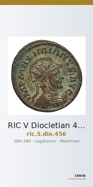 RIC V Diocletian 456 — CANOA
