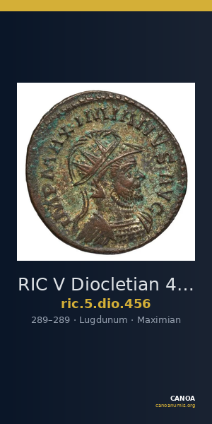 RIC V Diocletian 456 — CANOA