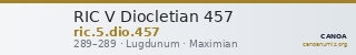 RIC V Diocletian 457 — CANOA