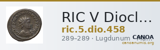 RIC V Diocletian 458 — CANOA