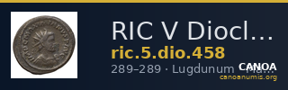 RIC V Diocletian 458 — CANOA