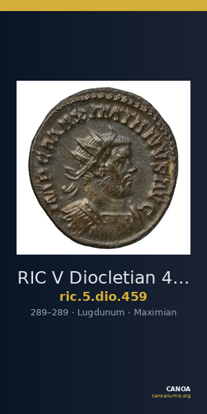 RIC V Diocletian 459 — CANOA