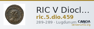 RIC V Diocletian 459 — CANOA