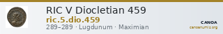 RIC V Diocletian 459 — CANOA