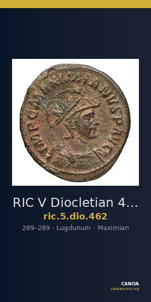 RIC V Diocletian 462 — CANOA