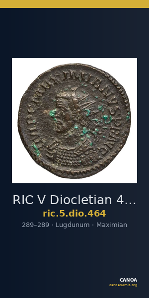 RIC V Diocletian 464 — CANOA