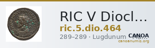 RIC V Diocletian 464 — CANOA