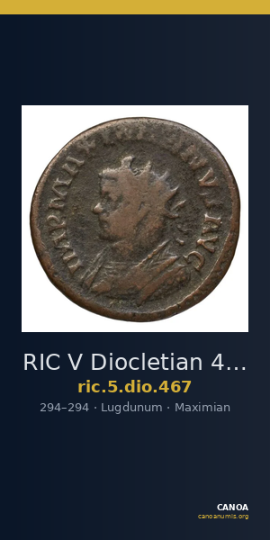 RIC V Diocletian 467 — CANOA