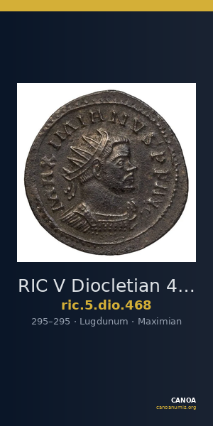 RIC V Diocletian 468 — CANOA