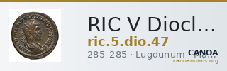 RIC V Diocletian 47 — CANOA