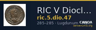 RIC V Diocletian 47 — CANOA