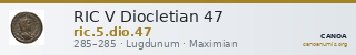 RIC V Diocletian 47 — CANOA