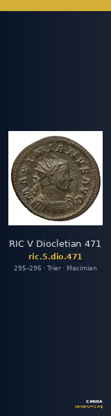 RIC V Diocletian 471 — CANOA