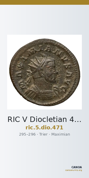 RIC V Diocletian 471 — CANOA