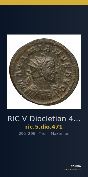 RIC V Diocletian 471 — CANOA