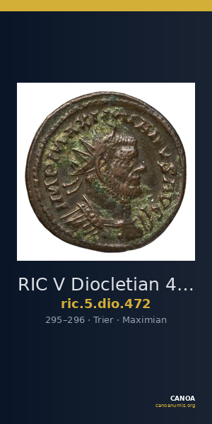 RIC V Diocletian 472 — CANOA
