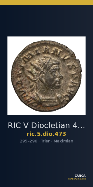 RIC V Diocletian 473 — CANOA