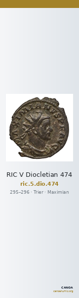 RIC V Diocletian 474 — CANOA